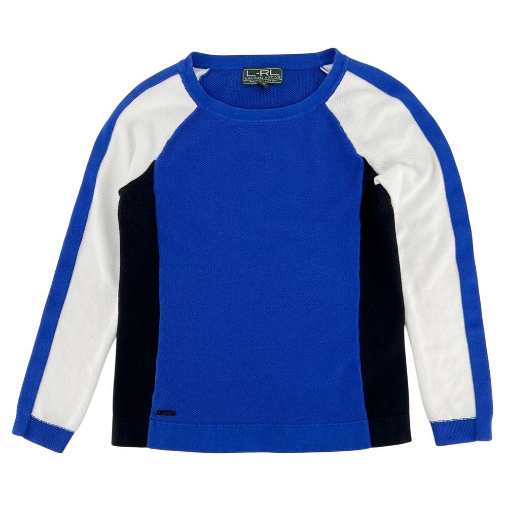 Ralph Lauren Active color block waffle top